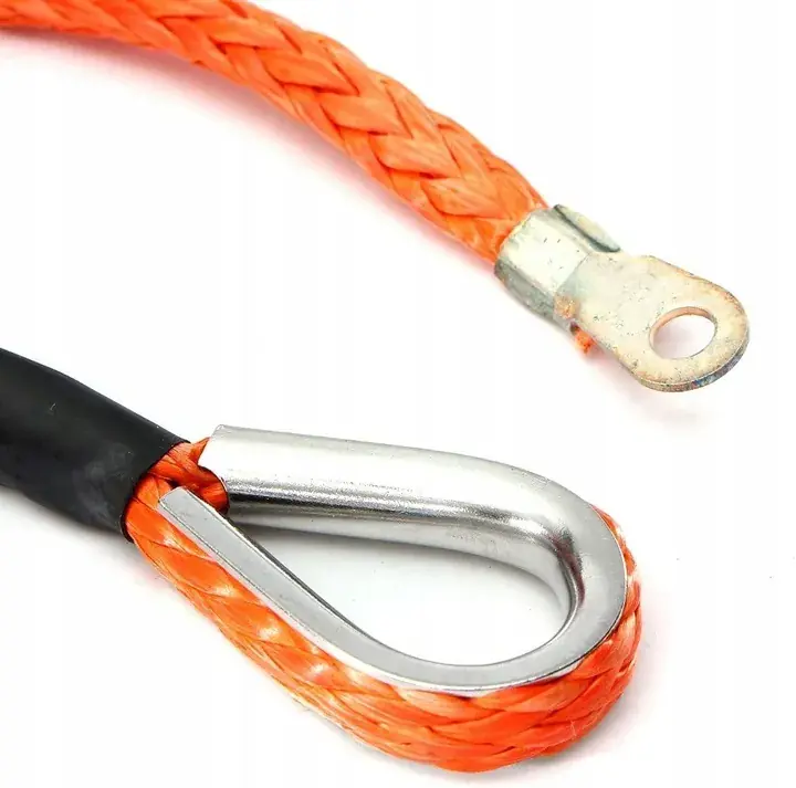 Wysoka jakość SYNTETYK LINA SYNTETYCZNA DO WYCIĄGARKI WCIĄGARKI OFF-ROAD ATV 6mmx15m 6x15