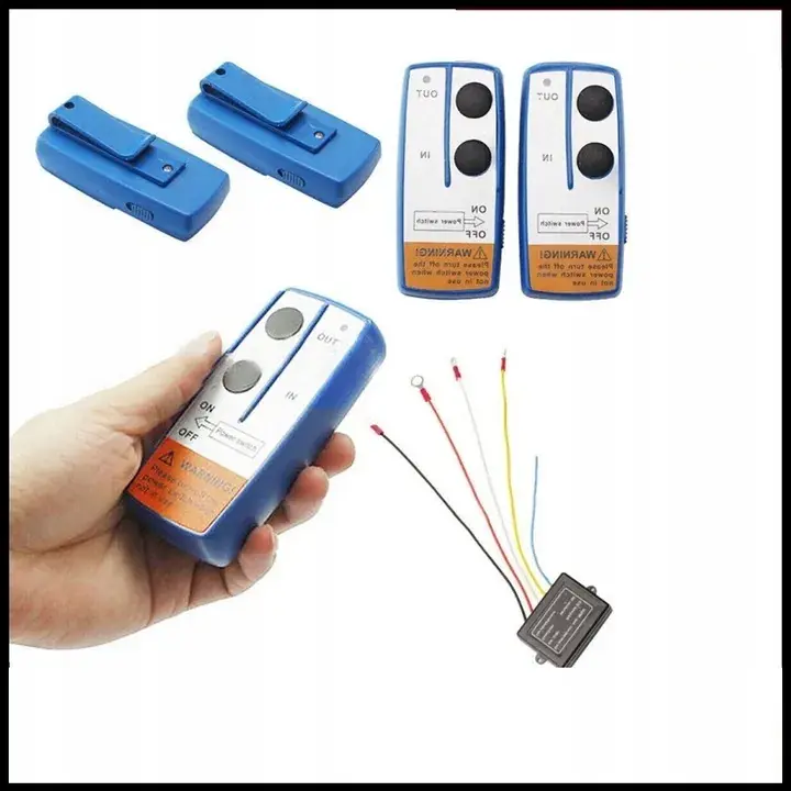 12V/24V PRZEKAŹNIK PILOT WYCIĄGARKI ELEKTRYCZNEJ BEZPRZEWODOWY 434MHz Tylko dziś