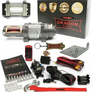 1,6T WYCIĄGARKA DRAGON 12V ELEKTRYCZNA WCIĄGARKA linowa pługa quada +pilot Oferta limitowana