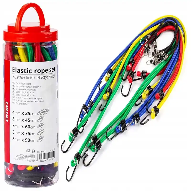 Tani Linki elastyczne gumy do mocowania bagażu zestaw komplet 12 szt mocne