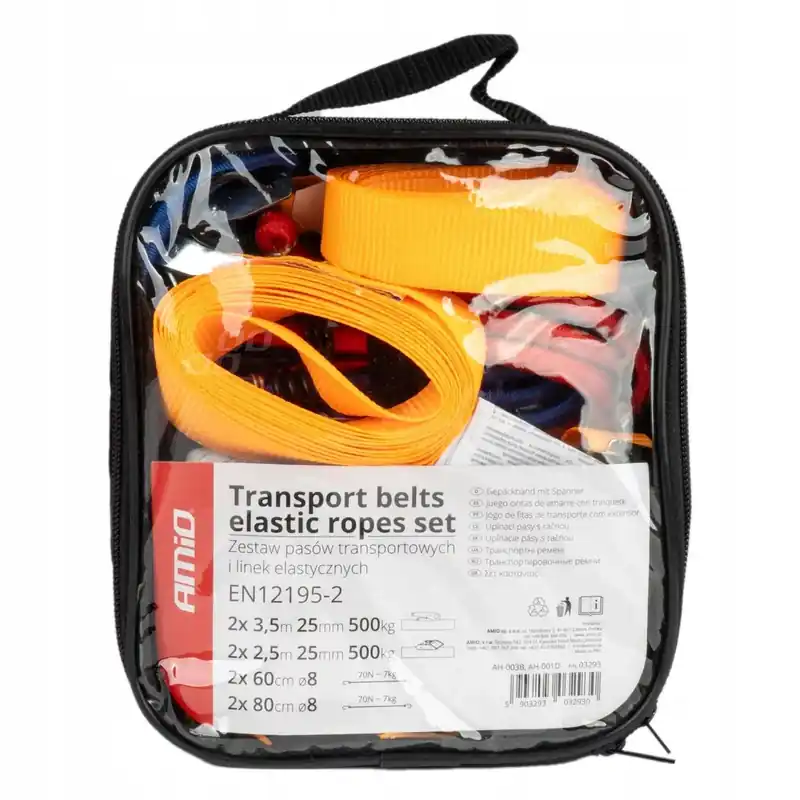 Zestaw pasy transportowe i linki elastyczne AMIO-03293 Oferta limitowana