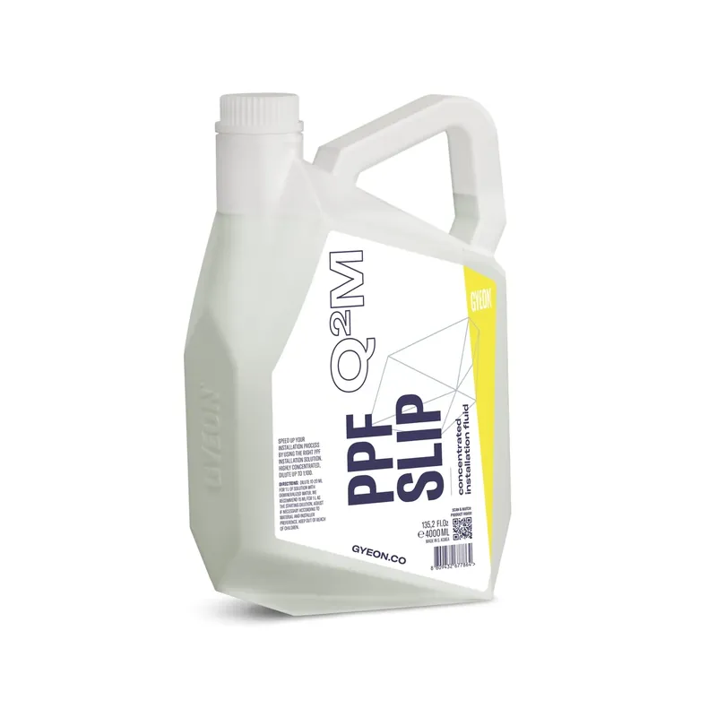 Nowość GYEON Q2M PPF Slip 4l - skoncentrowany płyn do instalacji folii PPF
