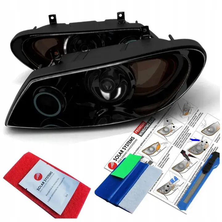 Zwrot pieniędzy Folia Do Przyciemniania Lamp Czarna Ciemna 30x200cm