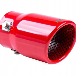 AMiO KOŃCÓWKA WYDECHU TŁUMIKA NAKŁADKA CZERWONA Bezpieczna płatność