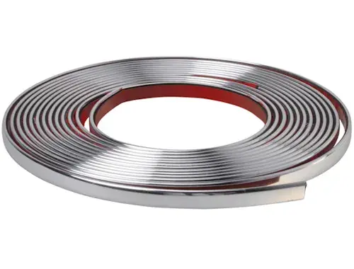 Listwy elastyczne chrom listwa chromowana taśma samoprzylepna ozdobna 12mm Wysoka jakość