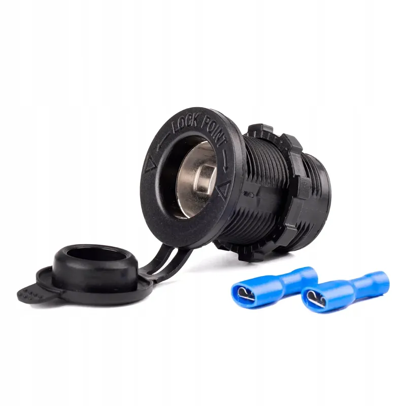 Dodatkowe gniazdo zasilania do zabudowy 12V 24V MOD-01 AMIO-02851 Oryginalny