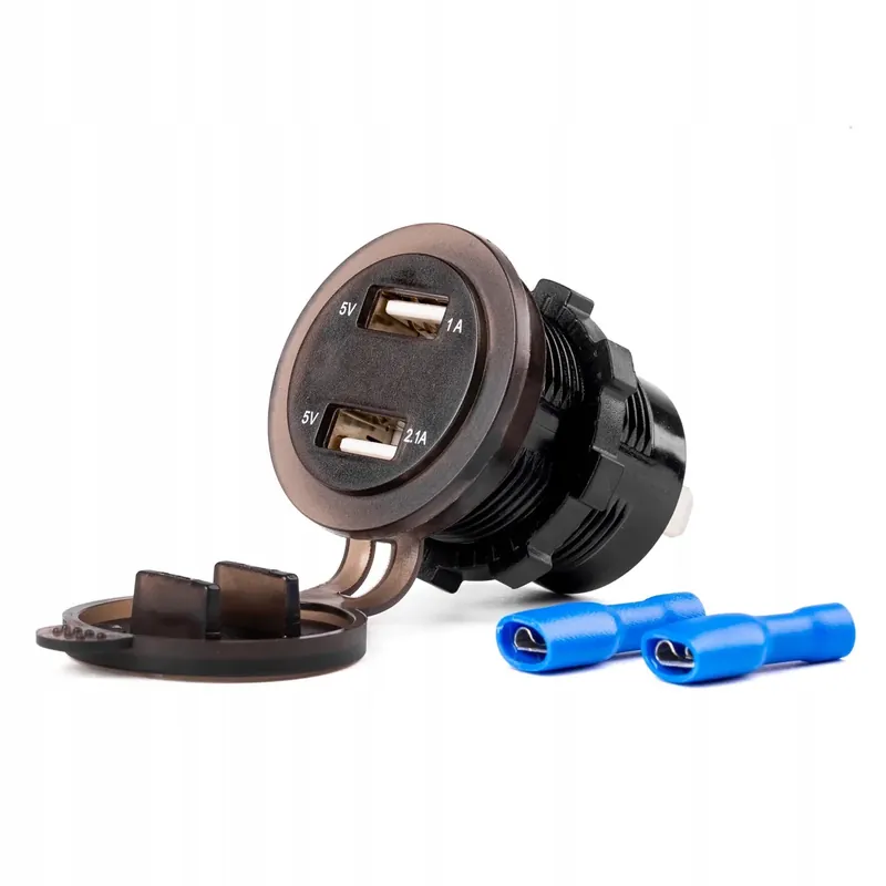 Wodoodporna ładowarka z gniazdami i testerem napięcia 2x USB 12V 24V MOD-06 Oferta