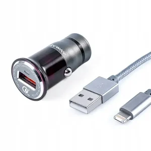 Zwrot pieniędzy ŁADOWARKA SAMOCHODOWA MYWAY USB +KABEL 12/24V 36W