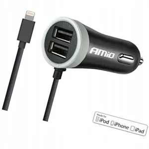 Wysoka jakość L2N96 ŁADOWARKA SAMOCHODOWA 12/24V iPhone 2xUSB
