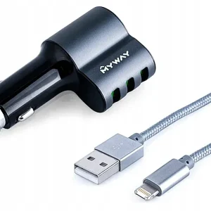 12/24V 5.1A ŁADOWARKA SAMOCHODOWA MYWAY USB +KABEL Ostatnia szansa