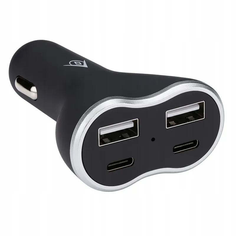 Ładowarka Samochodowa Dunlop 4×USB 2×USB-C PD 18W Szybkie Ładowanie Ostatnia szansa