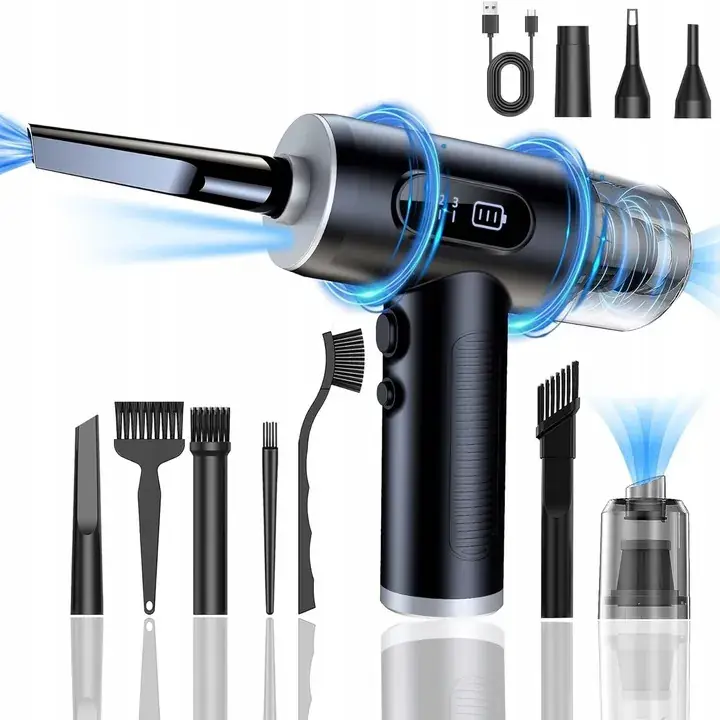 Zwrot pieniędzy ODKURZACZ RĘCZNY SAMOCHODOWY BEZPRZEWODOWY DO AUTA DOMU 2W1 DMUCHAWA