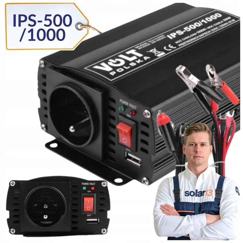 Najlepsza cena Samochodowa przetwornica napięcia 12V 230V 1000W