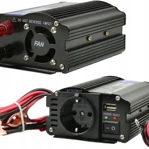 Przetwornica samochodowa 12V/230V 250W/500W USB Geko Szybka dostawa