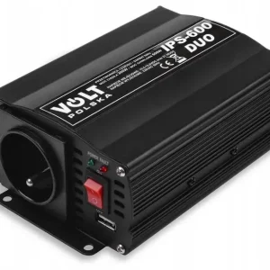 PRZETWORNICA VOLT 12/24V 230V 300/600W TIR + USB Oferta limitowana