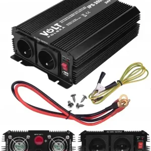PRZETWORNICA SAMOCHODOWA TIR 24V 230V 1300W 2600W VOLT POLSKA TIR + USB Zwrot pieniędzy