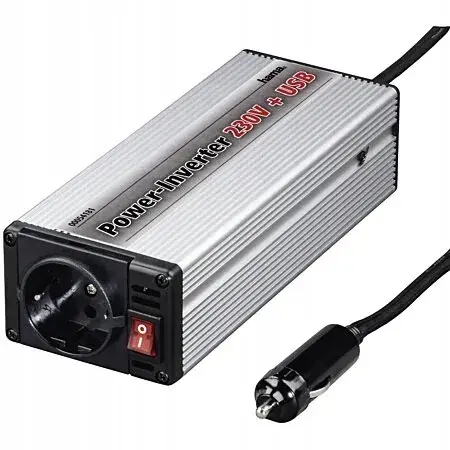 Autentyczny Hama INVERTER CAR DC/AC Przetwornica Samochodowa 300W