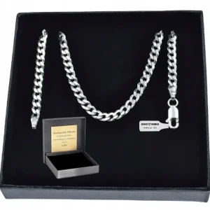 Zwrot pieniędzy ŁAŃCUSZEK SREBRNY 925 PANCERKA 3.8 MM. + GRAWER