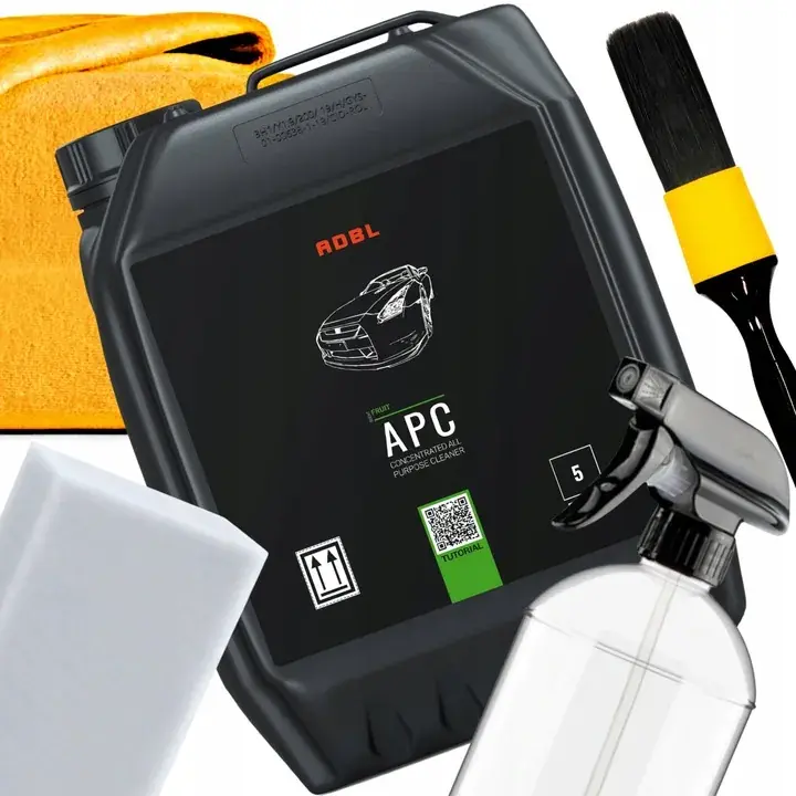 ADBL APC Mocny Uniwersalny Środek Czyszczący Zestaw Akcesoria Mikrofibra 5L Ekspresowa dostawa