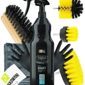 ADBL Bonnet 1L + Szczotki PŁYN DO PRANIA TAPICERKI MATERIAŁOWEJ PODSUFITKI Wyprzedaż