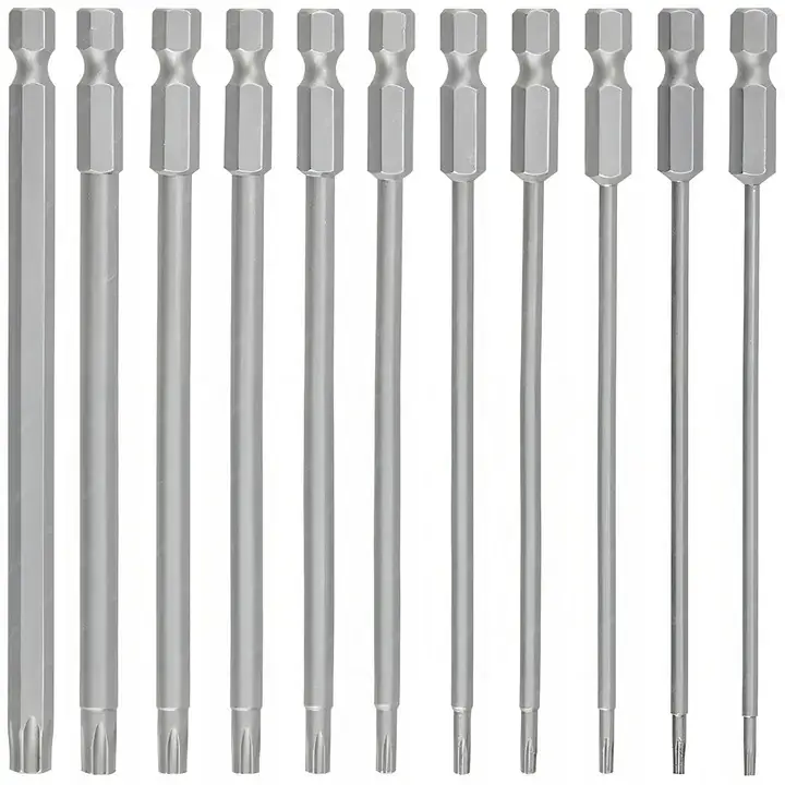11X DŁUGIE BITY TORX KLUCZE - ZESTAW BITÓW 150mm T6 T15 T20 T25 T27 T30 T40 Ostatnia szansa