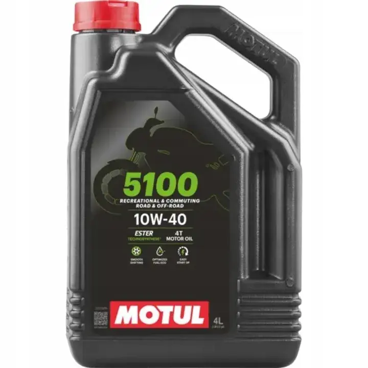 Wysoka jakość MOTUL 5100 4T 10W40 MA2 ESTER 4L