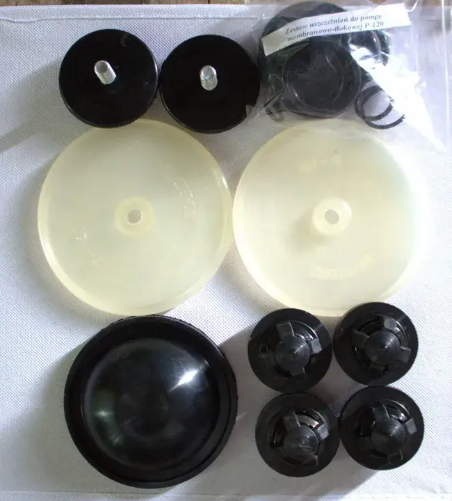 Zestaw naprawczy pompy opryskiwacza P-120 Biardzki + komplet uszczelek Oryginalny