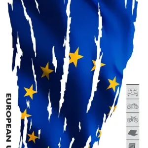 Autentyczny NAKLEJKA NALEPKA FLAGA UNII UNIA EUROPEJSKA UV