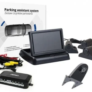 AMiO Zestaw czujników parkowania tft02 4,3" z kamerą hd-502-ir 4 sensory czarne truck Zamów teraz