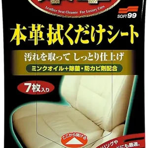Soft99 Leather Seat Cleaning Wipes, chusteczki do czyszczenia elementów skórzanych, 7szt. Oferta