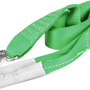 AMiO Lina holownicza linka do holowania taśmowa 8000 kg 70 mm 5 m hak + ucho amio-03994 Niska cena