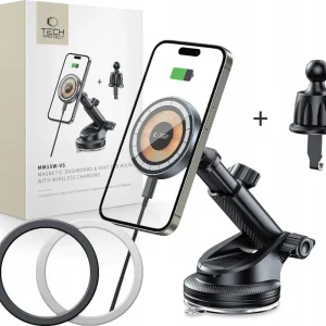 Zwrot pieniędzy Ładowarka Tech-Protect TECH-PROTECT MM15W-V5 MAGNETIC MAGSAFE DASHBOARD & VENT CAR MOUNT WIRELESS CHARGER 15W BLACK