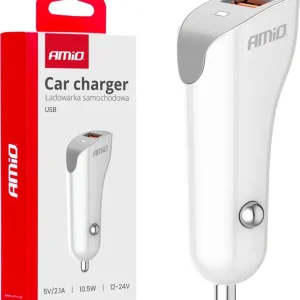 Zwrot pieniędzy Ładowarka AMiO Ładowarka samochodowa usb-a 2.1a amio-03873
