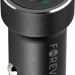 Premium Ładowarka TelForceOne Forever ładowarka samochodowa PD3.0 + QC3.0 CC-06 1x USB-C 1x USB 20W czarna