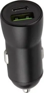 Ekspresowa dostawa Ładowarka TelForceOne Maxlife ładowarka samochodowa PD3.0 + QC3.0 MXCC-04 1x USB-C 1x USB 20W czarna