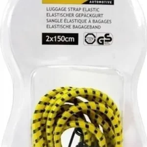 Dunlop Dunlop - Gumy do mocowania bagażu 2x150cm (Żołty) Ekspresowa dostawa