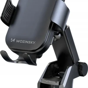 Wozinsky Uchwyt Wozinsky WUMID na telefon z ładowarką indukcyjną 15W na deskę rozdzielczą samochodu - czarny Nowość