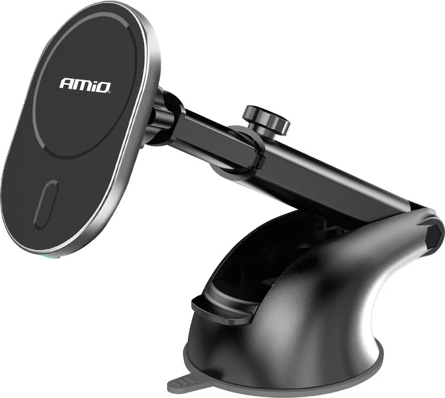 Kup teraz AMiO Uchwyt do samochodu na telefon z ładowarką indukcyjną na szybę kokpit my mag 15w amio-03771