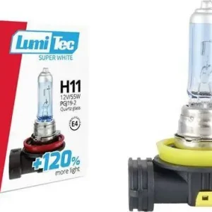 AMiO Żarówka halogenowa H11 12V 55W LumiTec SuperWhite +120% Bezpieczna płatność