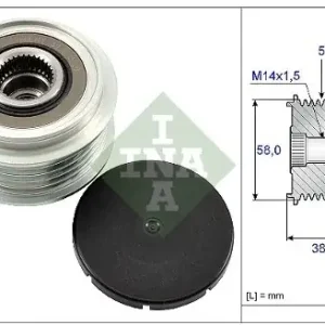 INA Sprzęgło jednokierunkowe alternatora INA 535 0184 10 Oferta limitowana