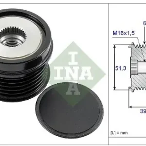 INA Sprzęgło jednokierunkowe alternatora INA 535 0252 10 Promocja