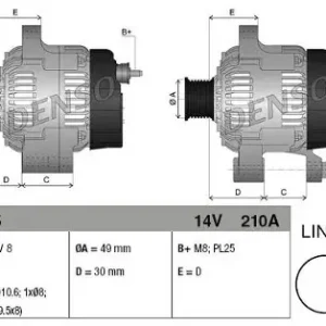 DENSO Alternator DAN1135 Niska cena