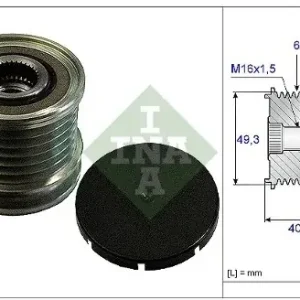 Kup teraz INA Alternator - sprzęgło jednokierunkowe INA 535 0166 10