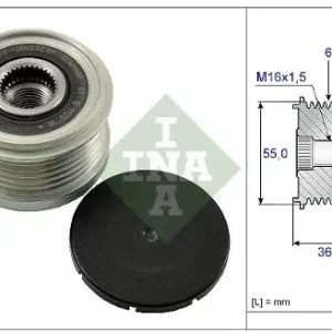 INA Sprzęgło jednokierunkowe alternatora INA 535 0103 10 Wysoka jakość