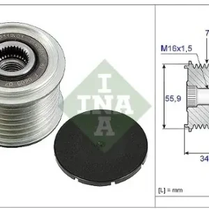 INA Sprzęgło jednokierunkowe alternatora INA 535 0083 10 Wyprzedaż