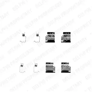 DELPHI Zestaw akcesoriów, klocki hamulcowe LX0313 Zamów teraz