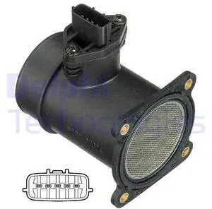 Darmowa dostawa DELPHI Przepływomierz masowy powietrza AF10373-12B1 AF10373-12B1