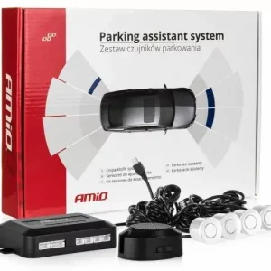 AMIO Czujniki parkowania AMiO z buzzerem 4 sensory 22mm białe P17-0027 Najlepsza cena