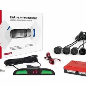 AMiO Czujniki parkowania cofania Led Cob sensory czarne Tani