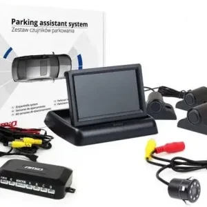 Wyprzedaż AMiO Zestaw czujników parkowania tft02 4,3" z kamerą hd-307-ir 4 sensory czarne truck